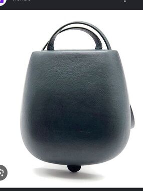 Lemaire molded taco bag in blue
